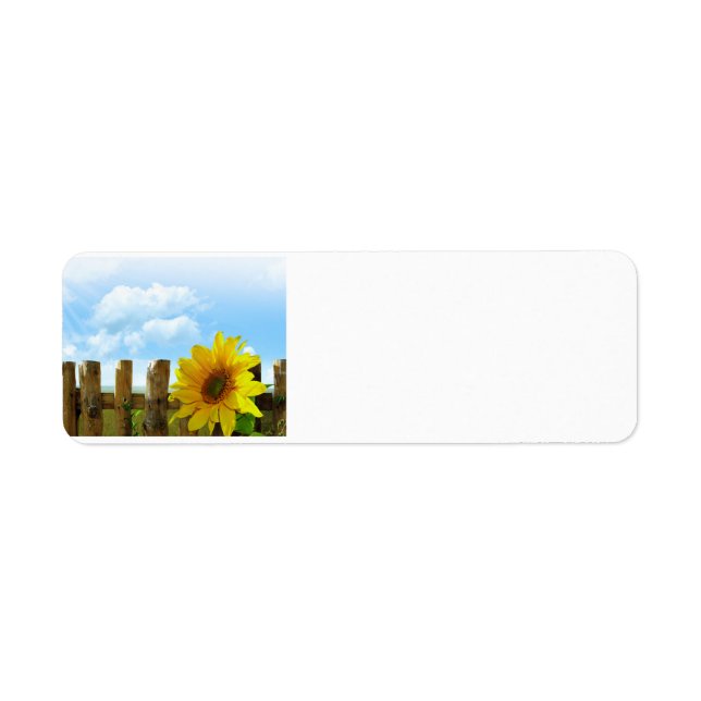 Etiqueta Escena de girasol (Frente)