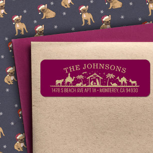 Etiqueta Escena de la Natividad El bebé Jesucristo Direcció