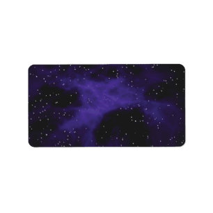Etiqueta Escena estrellada de la nebulosa del espacio