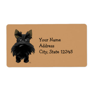 Etiqueta Escocés grande divertido de la nariz