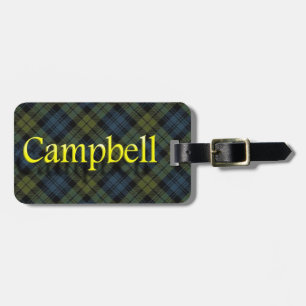 Etiqueta escocesa del equipaje de Campbell del