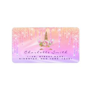 Etiqueta escolar Holografía Fiesta de cumpleaños d