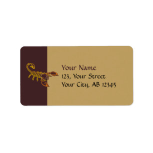 Etiqueta Escorpión de nudo celta