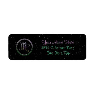 Etiqueta Escorpión del zodiaco