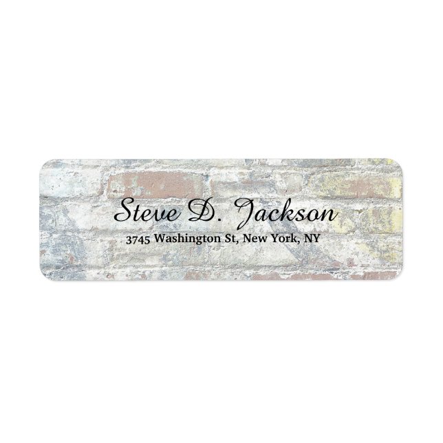 Etiqueta Escritura a mano de estilo elegante y elegante en  (Frente)