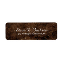 Escritura de manuscrito elegante de piedra marrón 