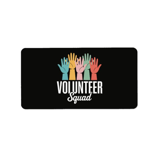 Etiqueta Escuadrón de Voluntarios (Frente)