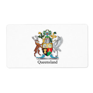 Etiqueta Escudo de armas de Queensland