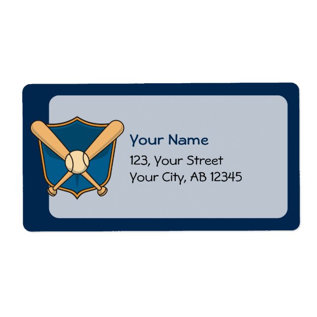 Etiqueta Escudo de béisbol (Frente)