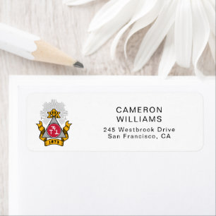 Etiqueta Escudo de Phi Sigma Kappa