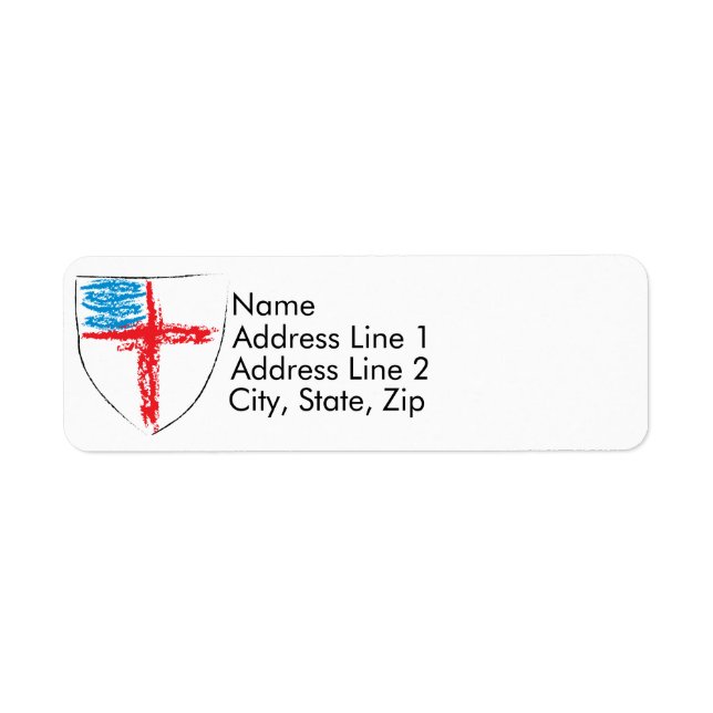 Etiqueta Escudo episcopal (Frente)