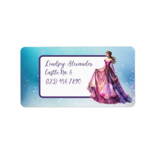 Etiqueta Escuela de Princesa Personalizada
