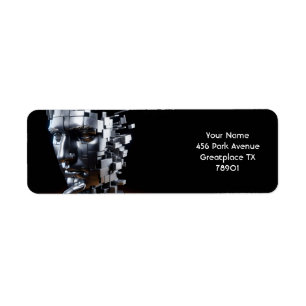 Etiqueta Escultura Metalizado Fantasy Cute Face