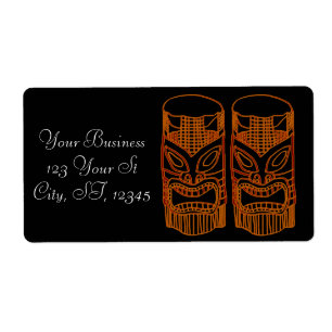 Etiqueta Escultura Tiki de oro Thunder_Cove