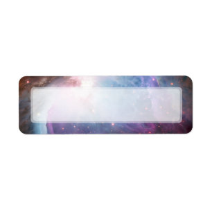 Etiqueta Espacio de la púrpura de la nebulosa de Orión