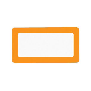 Etiqueta Espacio en blanco anaranjado de la frontera