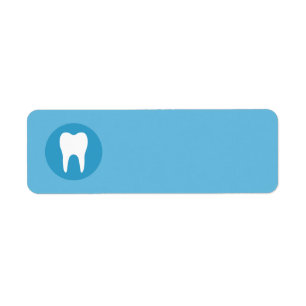 Etiqueta Espacio en blanco dental del diente del dentista