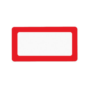 Etiqueta Espacio en blanco rojo de la frontera