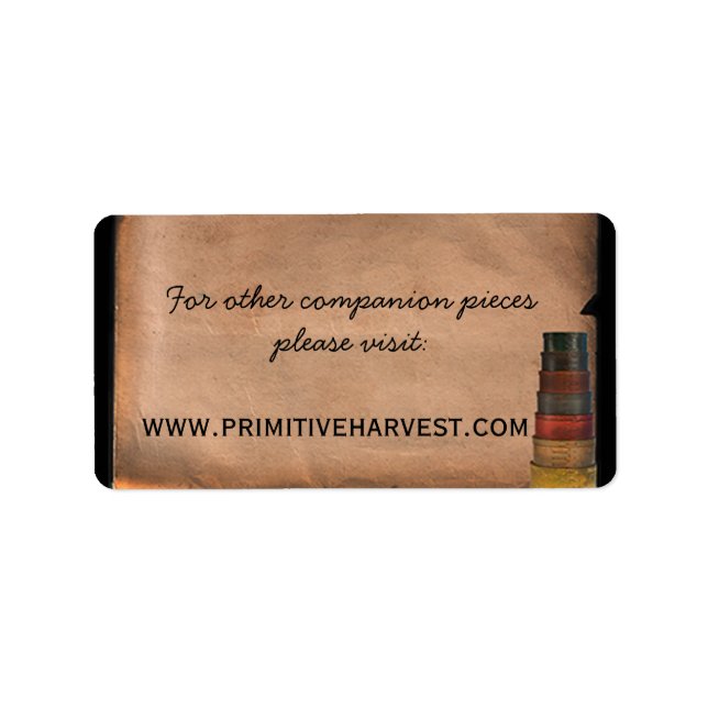 Etiqueta especial de cosecha primitiva (Frente)