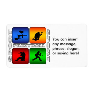 Etiqueta Espectacular Paintball