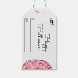 Etiqueta Espeluznante de Regalo de Halloween