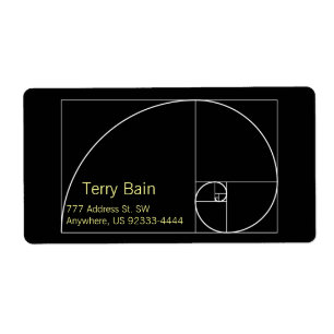 Etiqueta Espiral de oro blanco