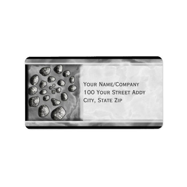 Etiqueta Espiral de piedra (Frente)