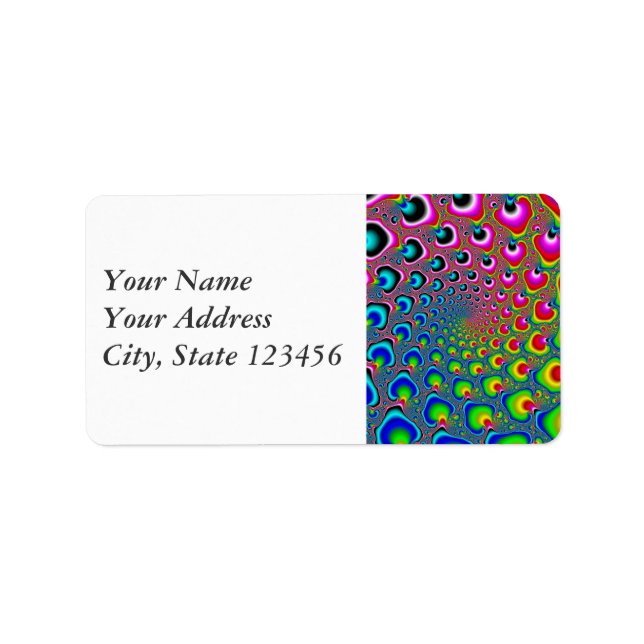 Etiqueta Espiral inversa (Frente)