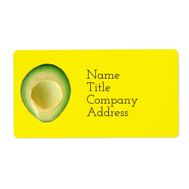 Etiqueta Espíritu aguacate soleado 4Rita (Frente)