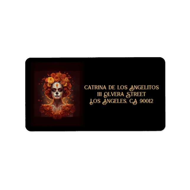 Etiqueta Espíritu Marigold, personalizado (Frente)