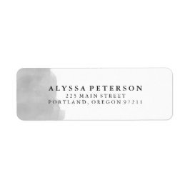 Etiqueta Esplandor de color gris moderno minimalista