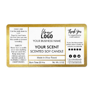 Etiqueta Espléndida pintura de oro con vaina de soja perfum