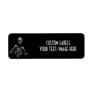 Etiqueta Esqueleto 2 del horror