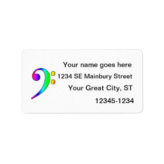 Etiqueta Esquema de gradiente del arco iris de la selección