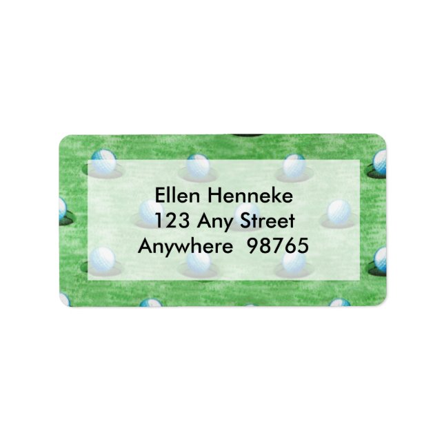 Etiqueta ¡Está en el agujero! (Frente)