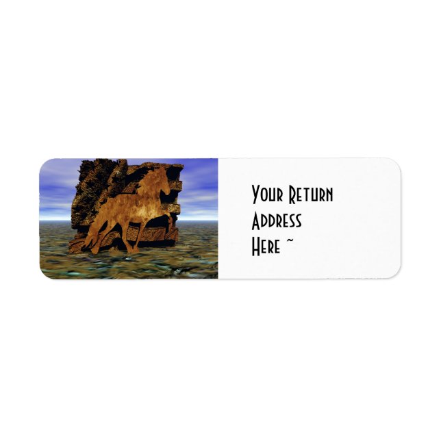 Etiqueta Establecer en piedra (Frente)