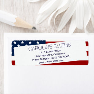 Etiqueta Estados Unidos de América