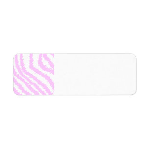 Etiqueta Estampado de zebra rosado, modelo animal