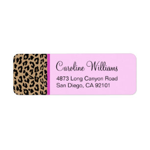 Etiqueta Estampado leopardo