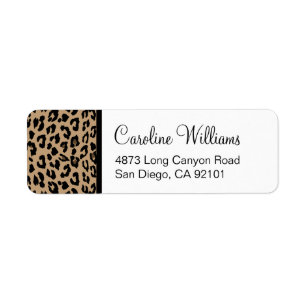 Etiqueta Estampado leopardo