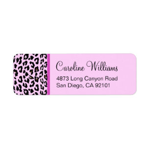 Etiqueta Estampado leopardo