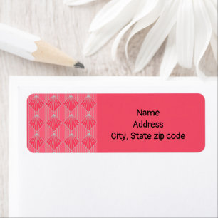 Etiqueta Estanques de almejas Art Deco