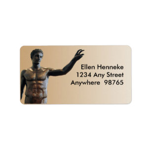 Etiqueta Estatua de Antikythera