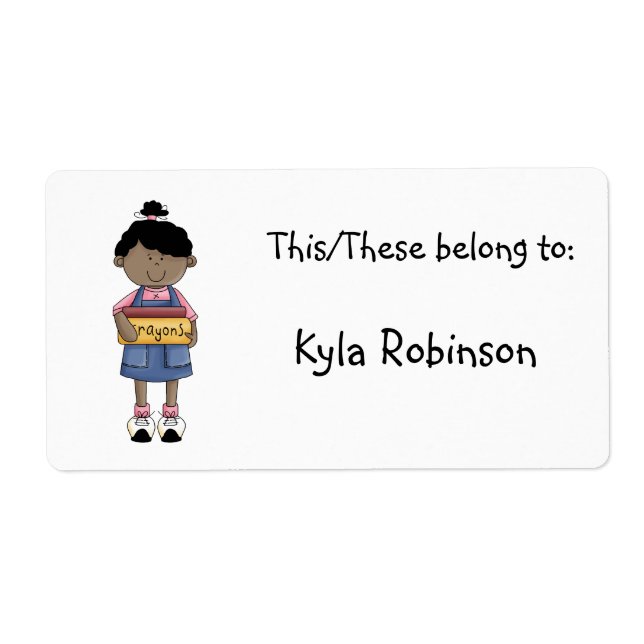 Etiqueta Este/estos pertenecen a:-Personalizar elemento+Nom (Frente)