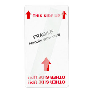 Etiqueta "ESTE LADO". ¡¡OTRO LADO!!" Advertencias divertida