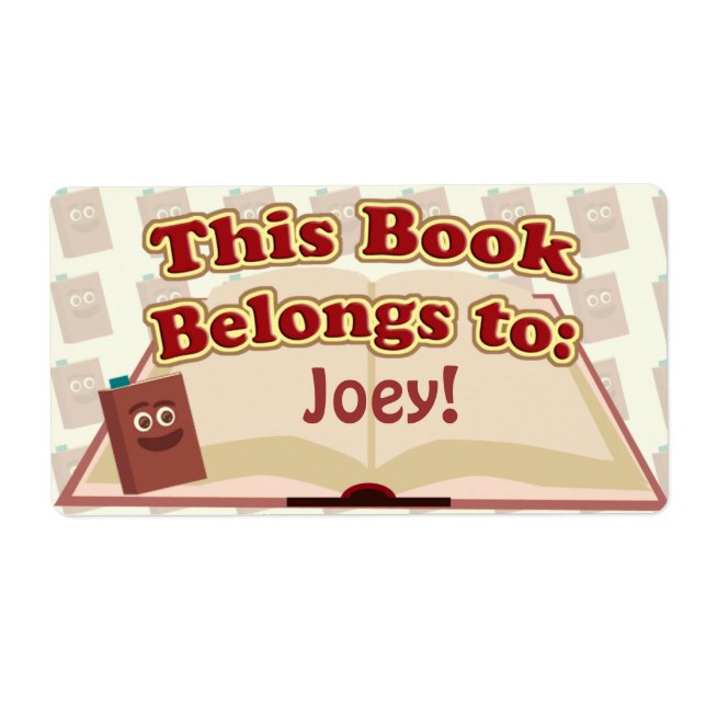 Etiqueta Este Libro Pertenece A: (Frente)