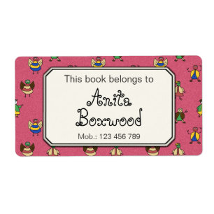 Etiqueta Este libro pertenece a la gente de encargo del