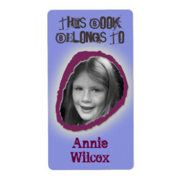 Etiqueta Este Libro Pertenece A Nombre Personalizado Boy