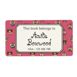 Etiqueta Este Libro Pertenece A Personas Del Palo De Nombre