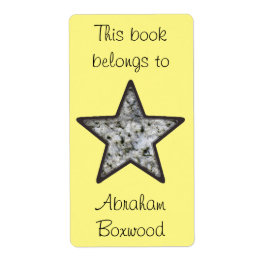 Etiqueta Este Libro Pertenece Al Nombre Personalizado Estre